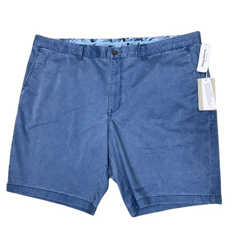 Tommy Bahama Mens 50 Waist 10" Inseam Port Side Blue Stretch Boracay Shorts NWT